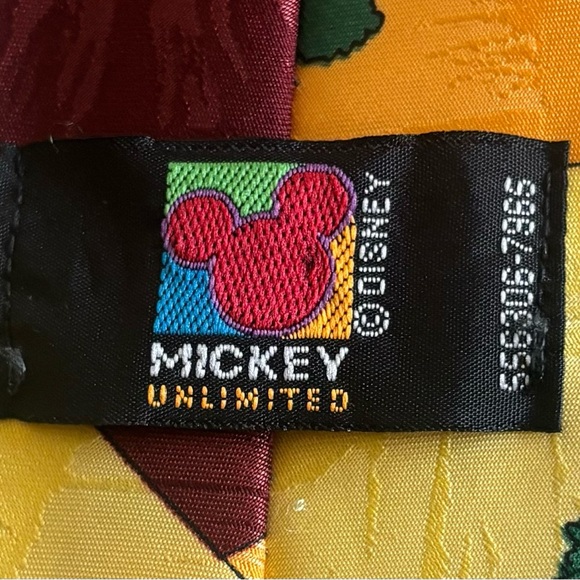 Vintage 90's Mickey Unlimited Disney Goofy Golf Neck Tie Adult Size - Picture 5 of 7